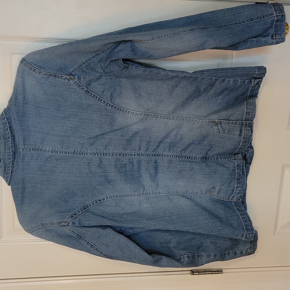 Bandolino Blu Denim Jacket XL Blue Medium Wash - Picture 6 of 7